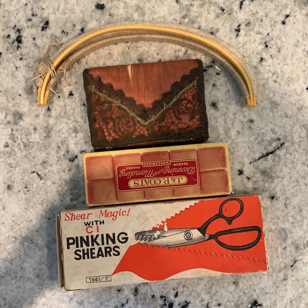 Antique sewing items